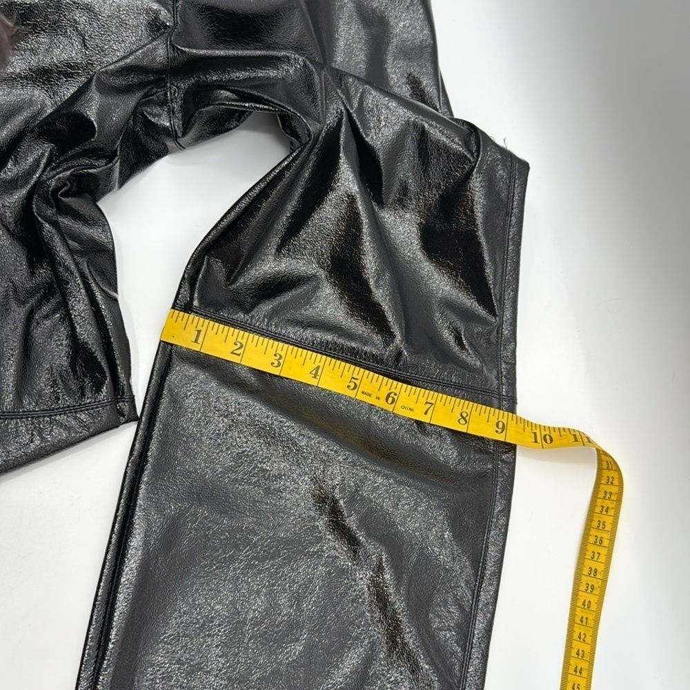 Aritzia WILFRED The Melina Black Super High Rise Faux Leather Pants Size 6 - Picture 12 of 13
